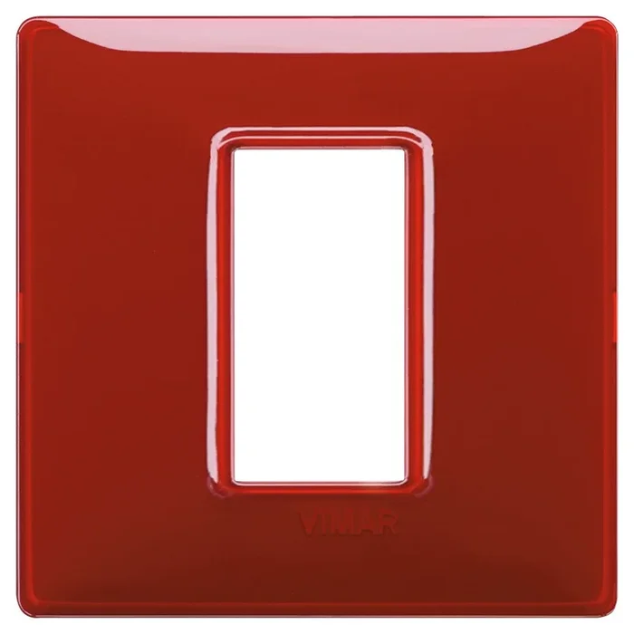 PLACCA VIMAR PLANA 1 MODULO REFLEX RUBINO 14641.51