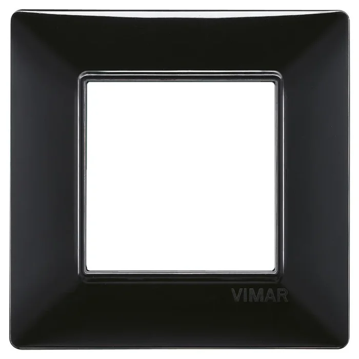 PLACCA VIMAR PLANA 2 MODULI NERO 14642.05