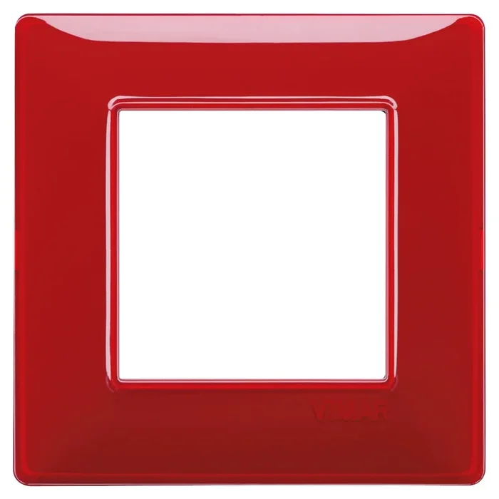 PLACCA VIMAR PLANA 2 MODULI REFLEX RUBINO 14642.51
