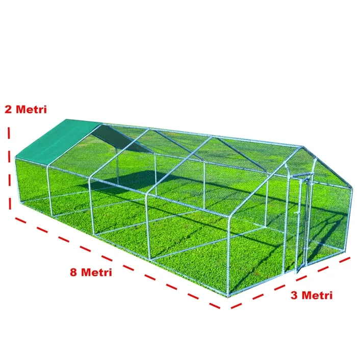 Pollaio per Esterno 800x300x200 cm