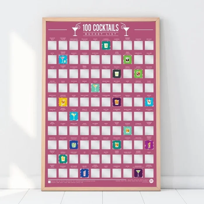 Poster 100 cocktail