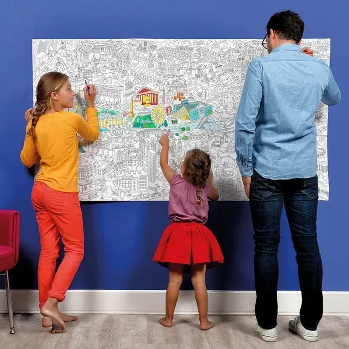Poster da colorare XXL – Parigi