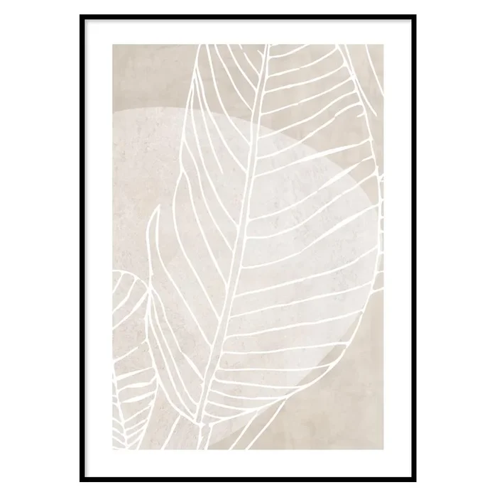 Poster Light Color Leaf