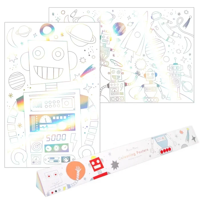 Posters colorare spazio (x 2)