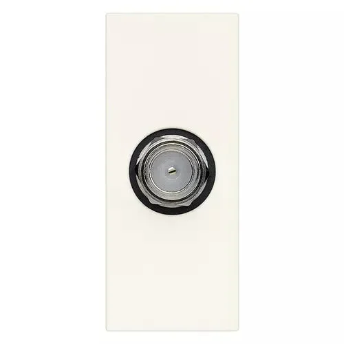 PRESA COASSIALE TIPO F VIMAR LINEA BIANCO-CANAPA-NERO 30318