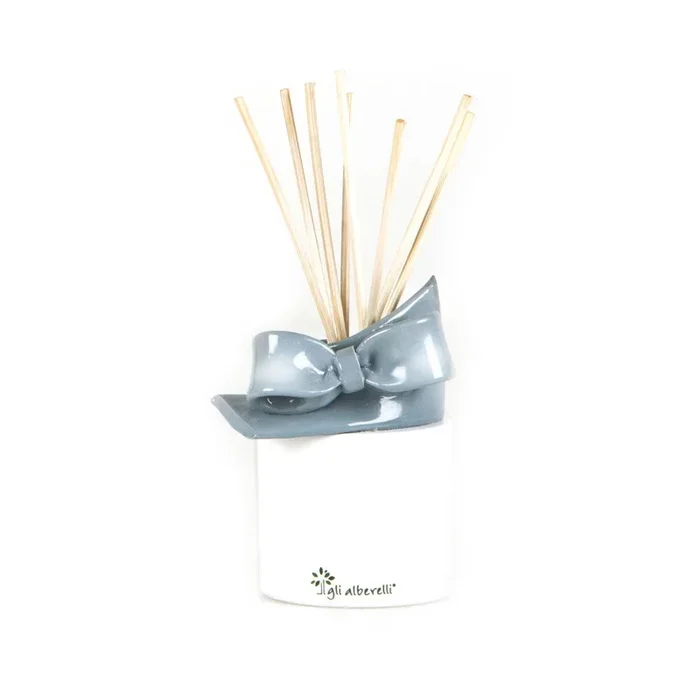 Profumatore fiocco grigio perla -3 varianti-