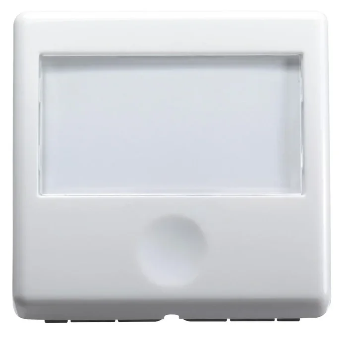 PULSANTE CON TARGA PORTANOME ILLUMINABILE 250V AC NA 10A 2 MODULI SYSTEM WHITE – GEWISS GW20591