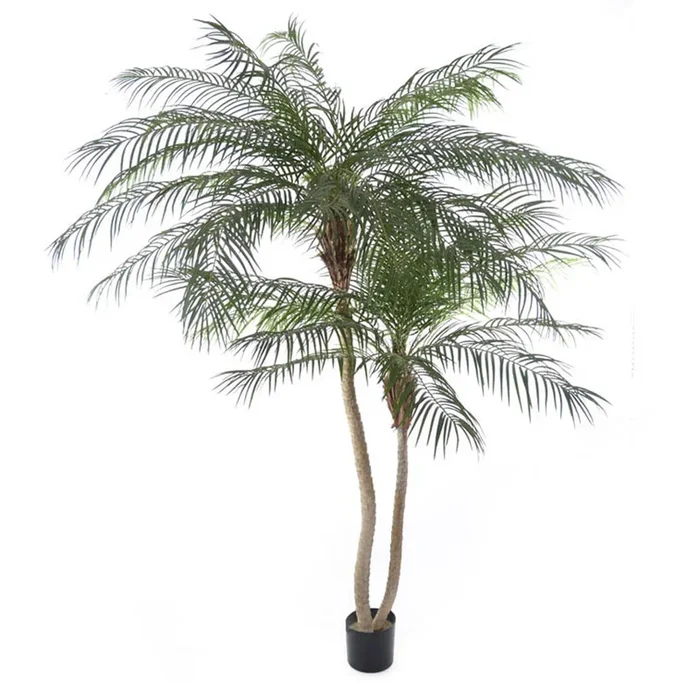 Ramo Artificiale Phoenix Palm a 2 Diramazioni con Vaso H 230 cm