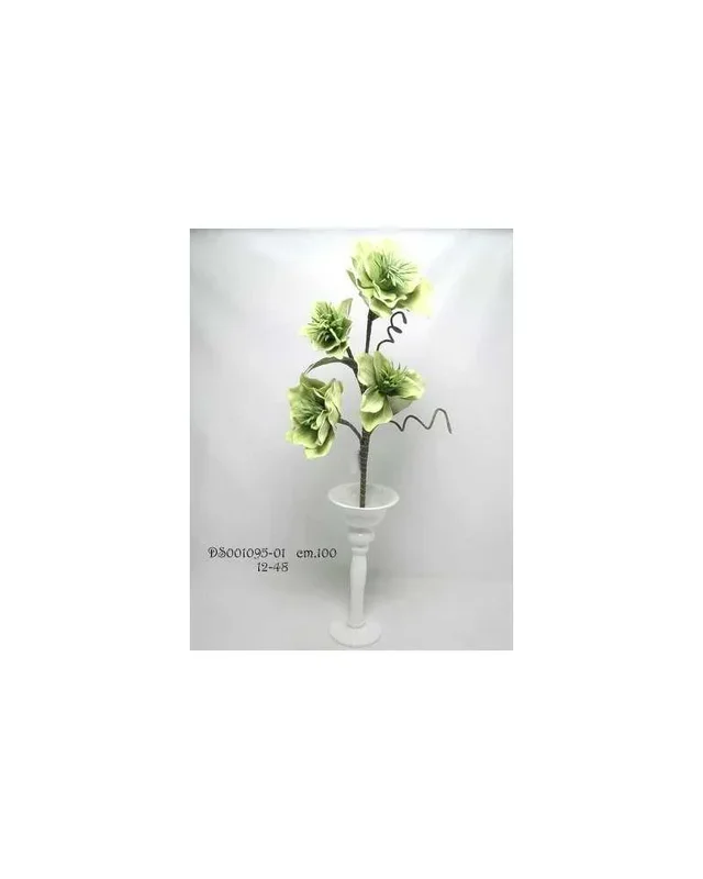 Ramo camelia x4 in foam h 100 verde