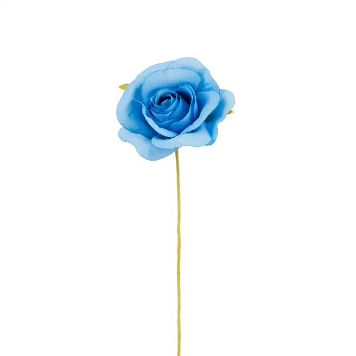 Rosa Artificiale Bomboniera Blu
