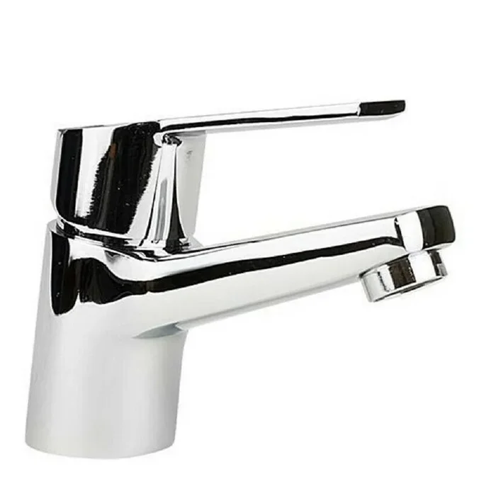 RUBINETTO PER BAGNO DA LAVABO MISCELATORE ORIENTABILE IN OTTONE CROMATO LUCIDO