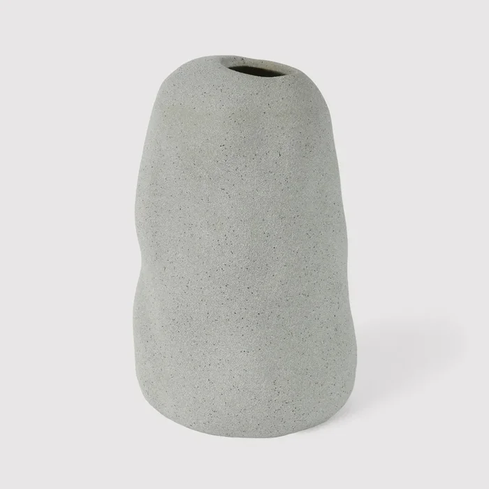 Sagerezia – Vaso alto moderno grigio in gres