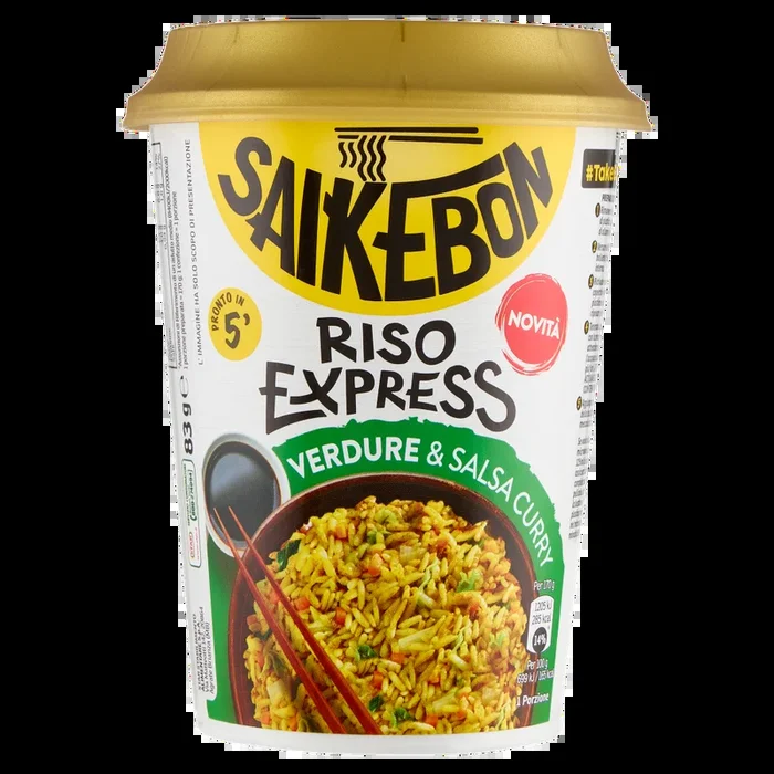 Saikebon Riso Express Verdure & Salsa Curry 83 g