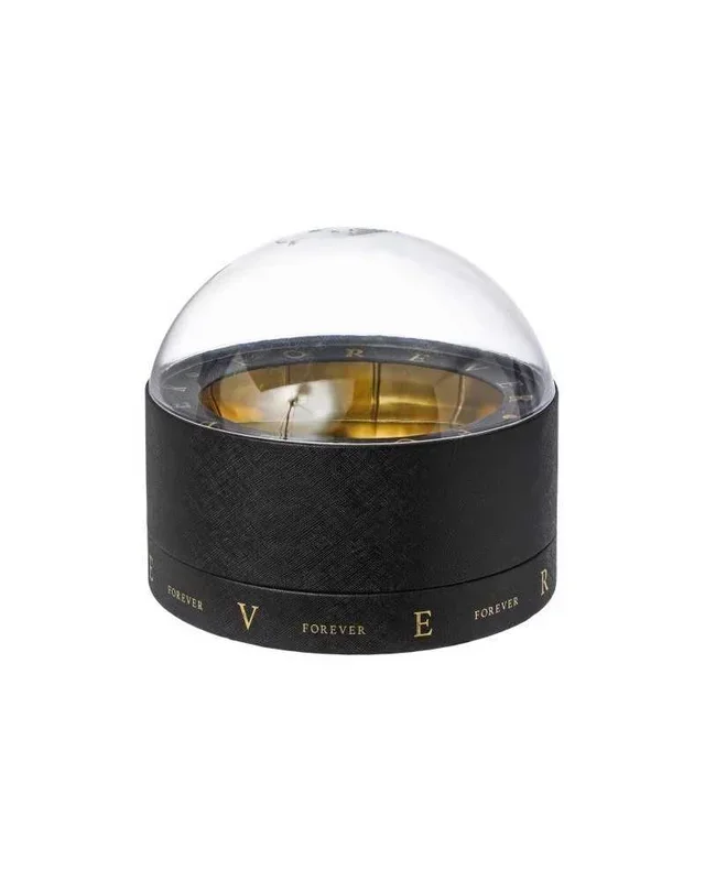 SCATOLA TONDA CON CUPOLA PLEXI D.20 NERA