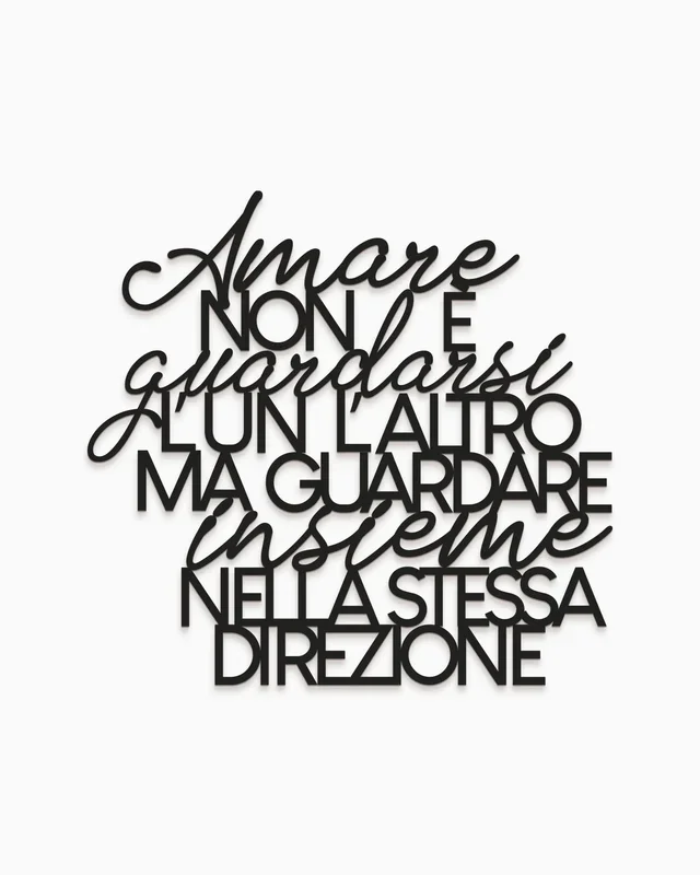 Scritta in Legno Che cos’è l’amore