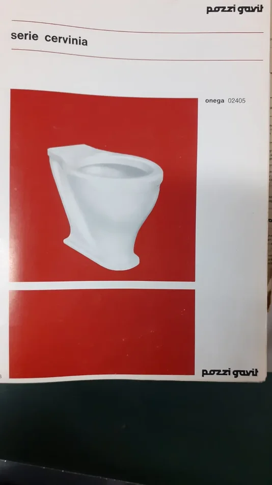 Sedile Wc Copriwater per modello Cervinia Onega marca Pozzi Gavit