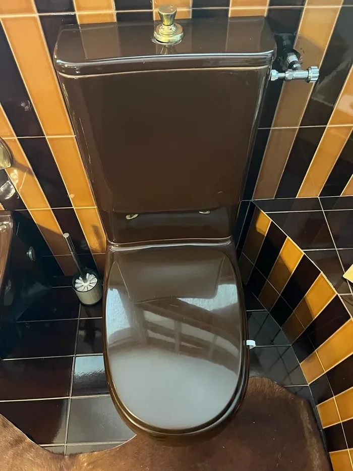Sedile Wc Copriwater per modello Stile marca Pozzi Ginori marrone