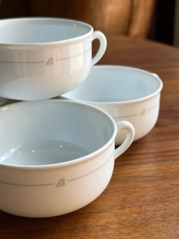 Servizio da consommè otto persone Ginori per Alitalia