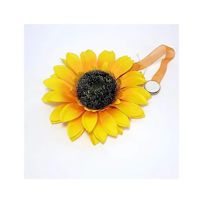 SET 2 CALAMITE FIORI GIRASOLE FERMATENDA FIORE DESIGN TENDE ORNAMENTO