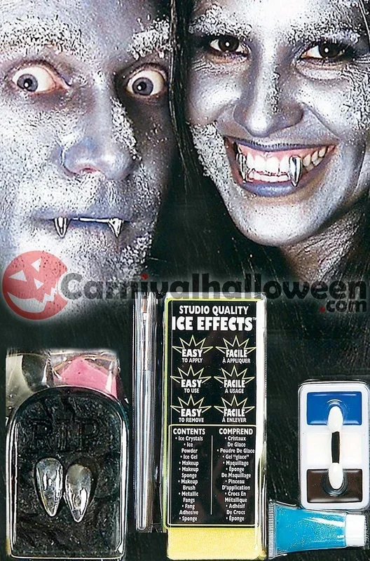 Set makeup trucco vampiro argento dei ghiacci