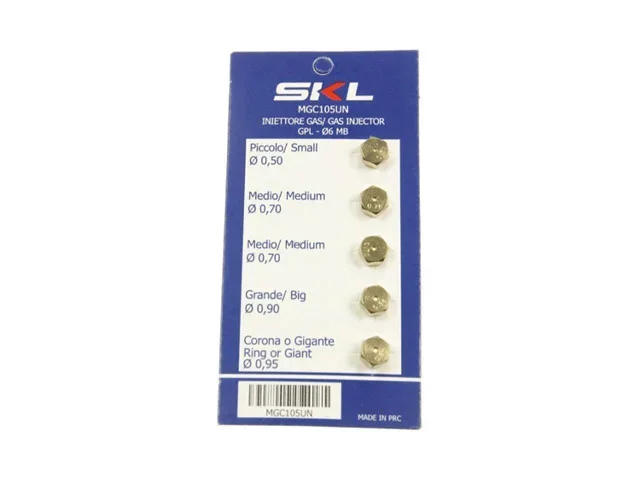 Set ugelli gas GPL ⌀6MB Star piano cottura universale