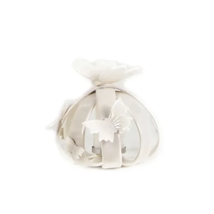 Sfera portacandele con farfalle