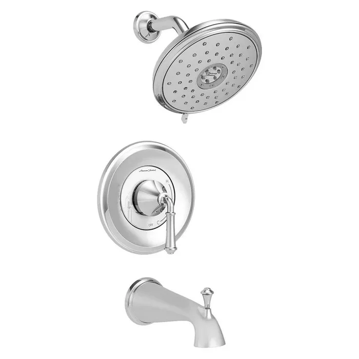 Single Handle Multi Function Bathtub & Shower Faucet in Polished Chrome (Trim Only)