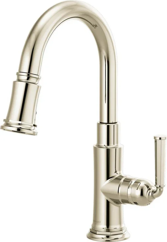 Single Handle Pull Down Bar Faucet in Brilliance® Polished Nickel