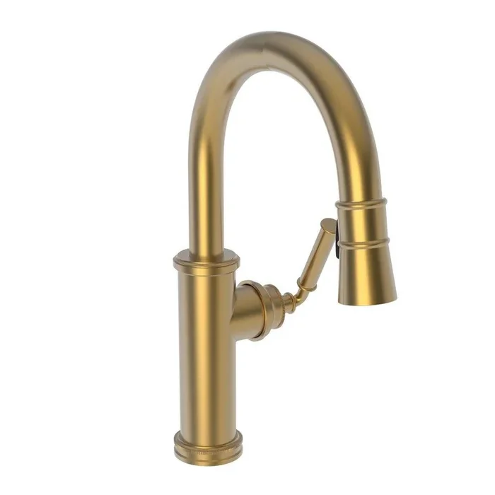 Single Handle Pull Down Bar Faucet in Satin Bronze – PVD