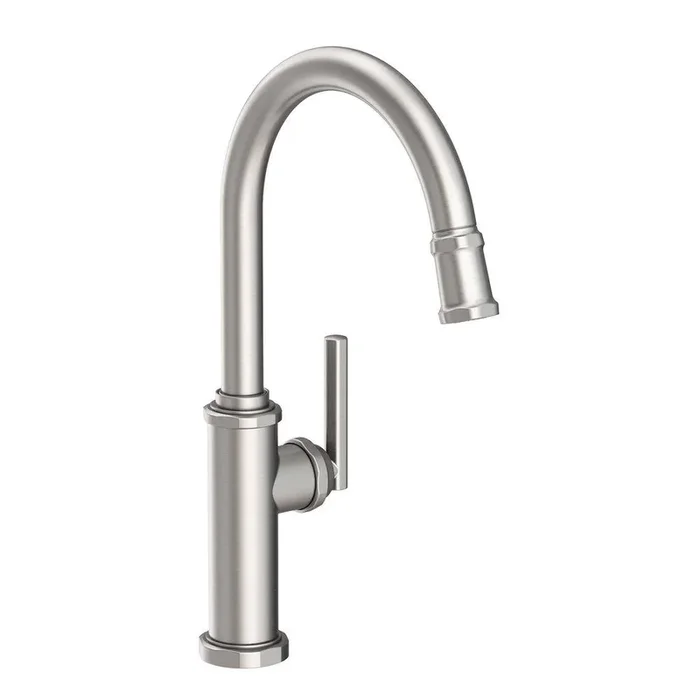 Single Handle Pull Down Kitchen Faucet in Stainless Steel – PVD