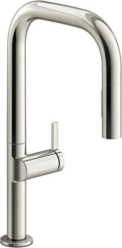 Single Handle Pull Down Kitchen Faucet in Vibrant® Polished Nickel