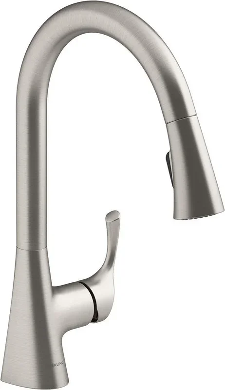 Single Handle Pull Down Kitchen Faucet in Vibrant® Stainless