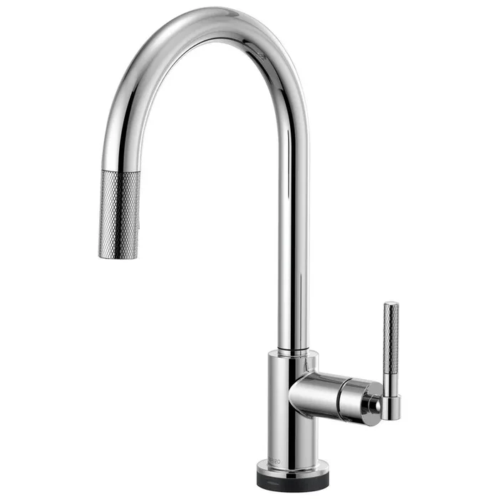 Single Handle Pull Down Kitchen Faucet with Touch Activation in Chrome