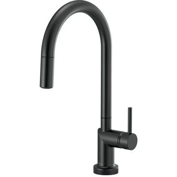 Single Handle Pull Down Kitchen Faucet with Touch Activation in Matte Black (Handle Sold Separately)