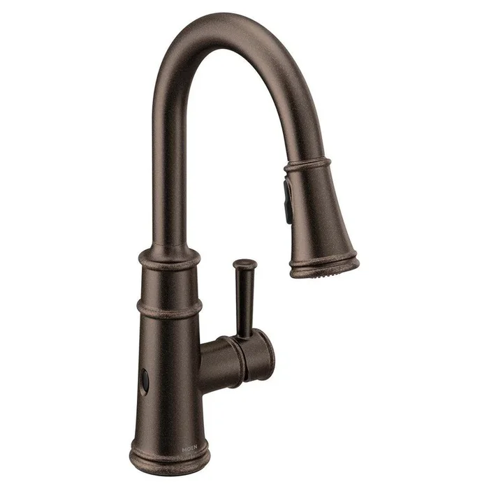 Single Handle Pull Down Touchless Kitchen Faucet in Oil Rubbed Bronze