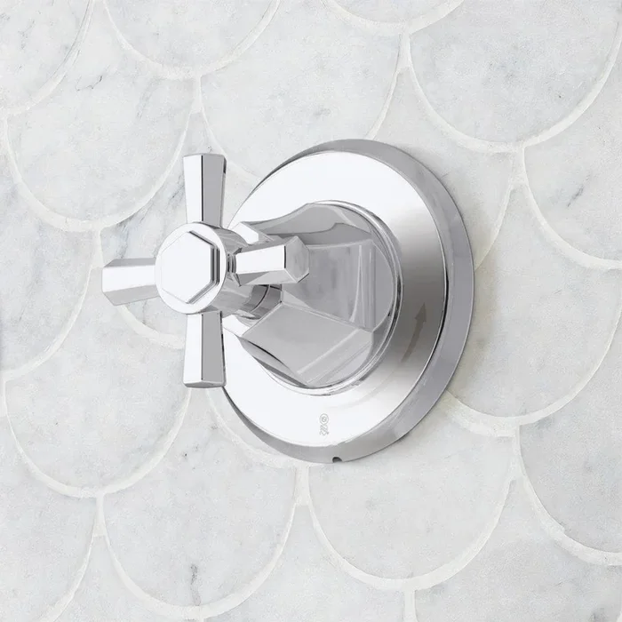 Single Handle Volume Control Valve Trim in Chrome (Trim Only)