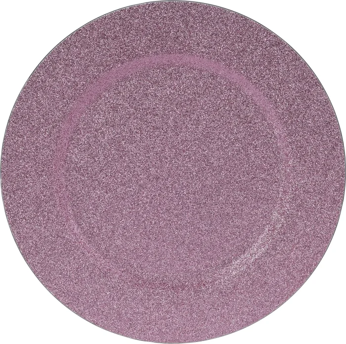 Sottopiatto Glitter Rosa D 33 Cm