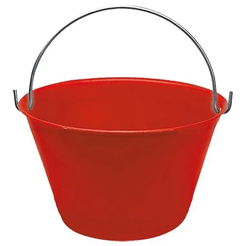 Stampast Srl Secchio Per Muratore In Pvc ? Mm 330 In Plastica Colore Rosso
