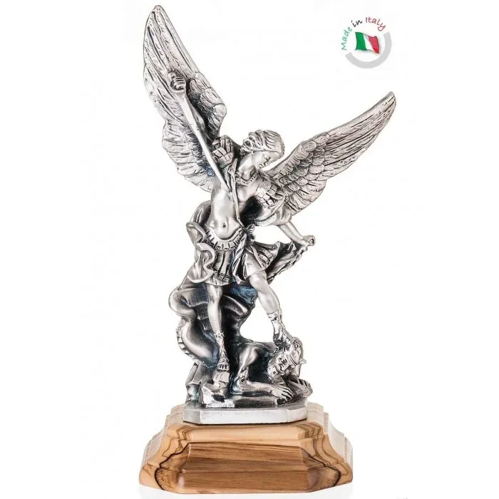 STATUA SAN MICHELE ARCANGELO IN METALLO