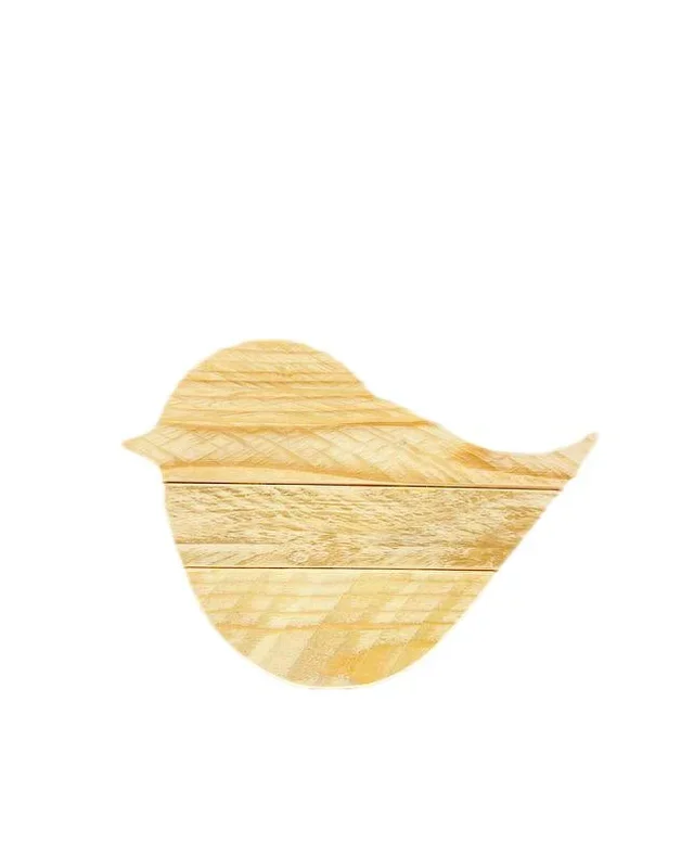Tagliere rustico legno riciclato uccellino