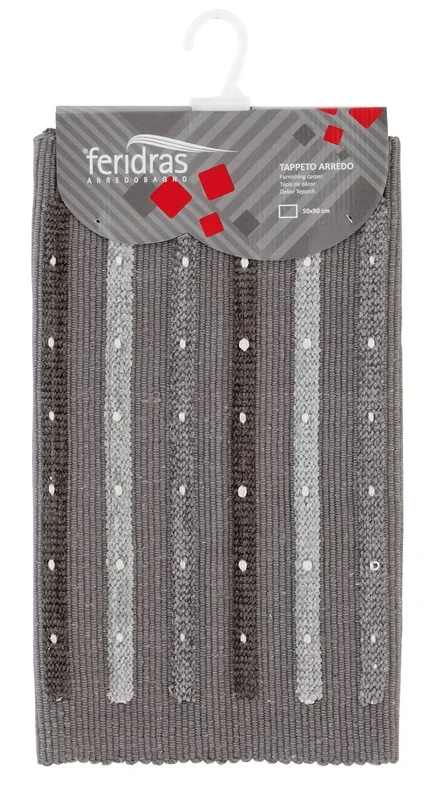 Tappeto Cotone Duna 50X90 Cm Grigio