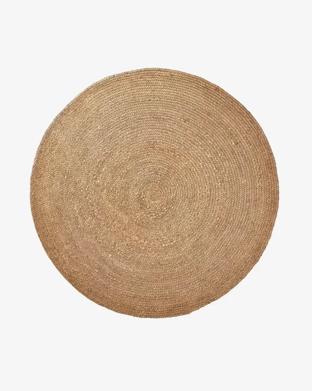 Tappeto rotondo Doc in iuta naturale