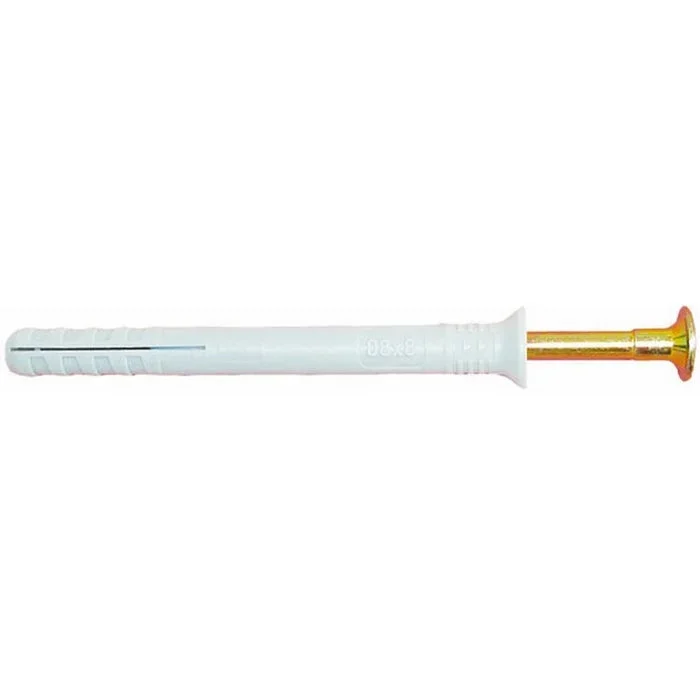 Tasselli in Nylon Prolungato con Vite a Chiodo Maurer MN107 ØxL. 8x80mm cf.100Pz