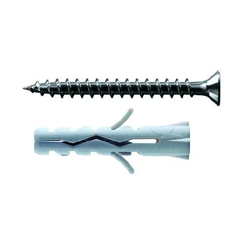 Tassello Tasselli In Nylon Con Vite C6 Vps 6 X 30 Vite 4,5 X 40 Cf. 100 Pz