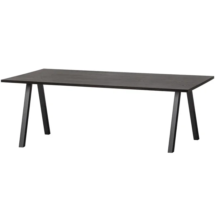 Tavolo da pranzo in legno di rovere scuro Tablo 75×200 cm
