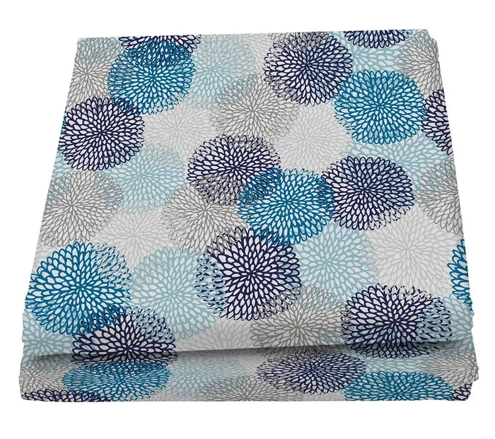 Telo Arredo Copritutto Copridivano in Microfibra Soffioni Blu Varie Misure