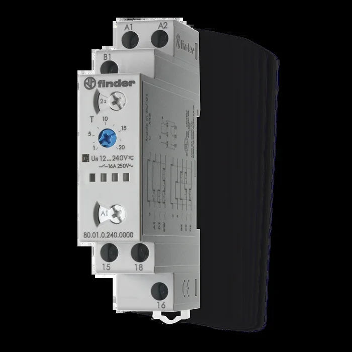 TEMPORIZZATORE MODULARE MULTIFUNZIONE MULTITENSIONE 16A FINDER 800102400000