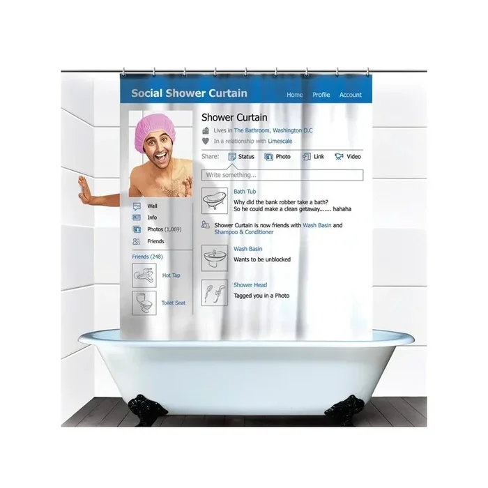 Tenda da doccia Facebook