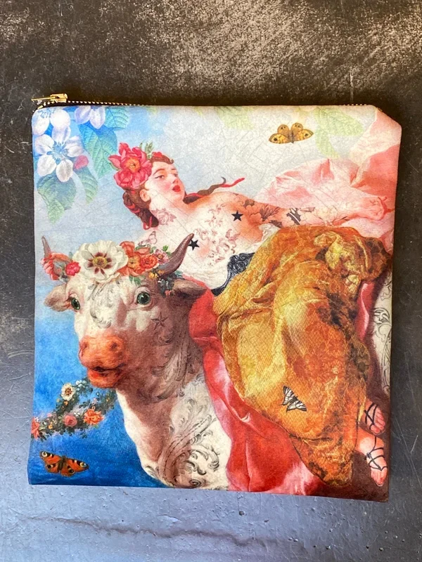 Trousse in velluto La vache