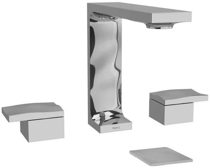 Two Handle Widespread Bathroom Sink Faucet in Chrome